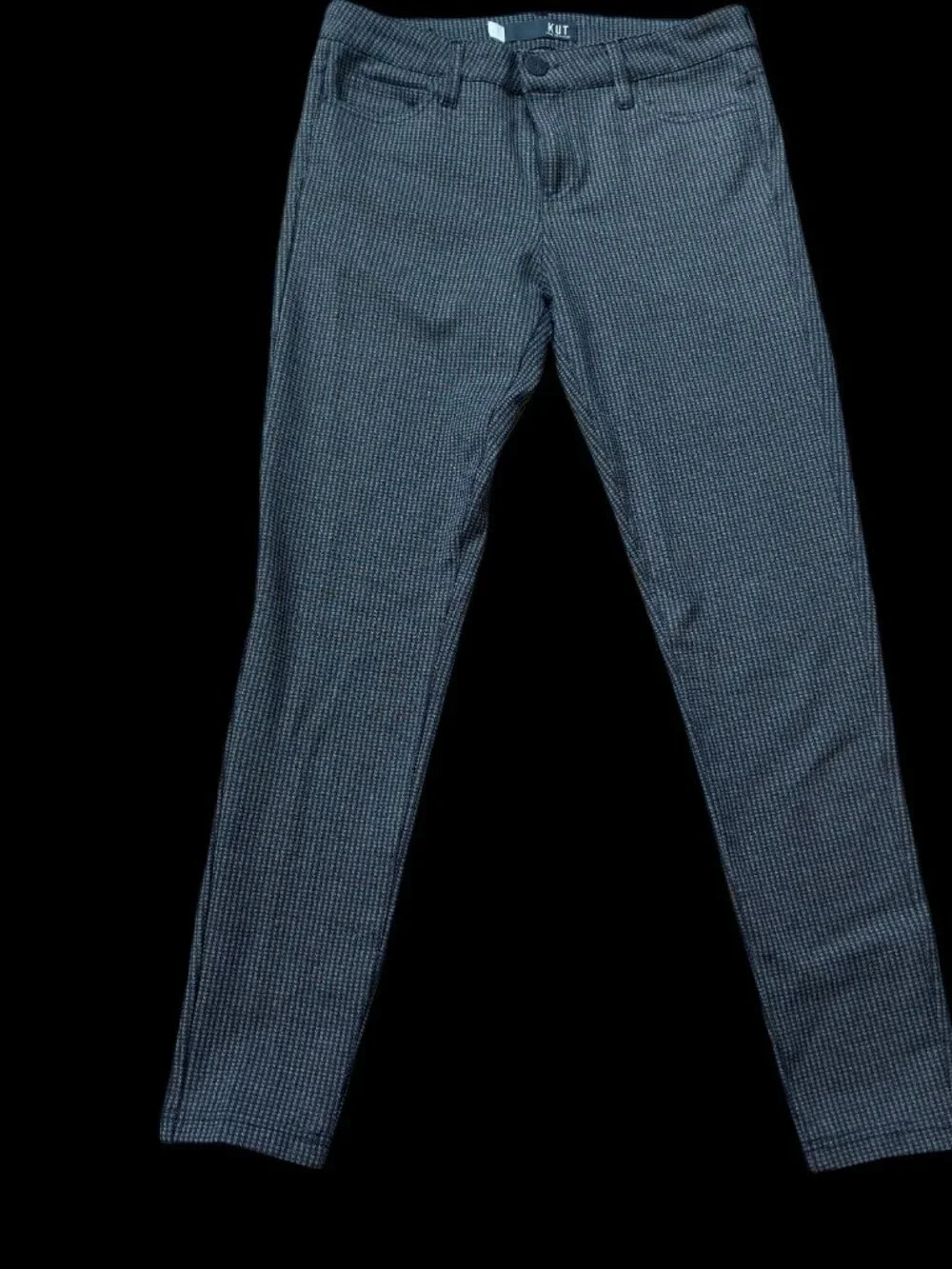 Size 4 Kut from the Kloth Houndstooth Donna Ankle Skinny Jeans EUC